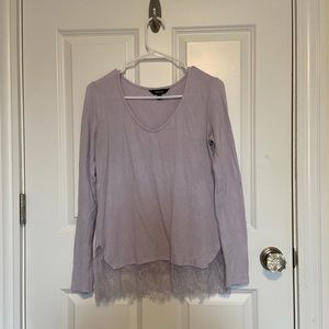 Vera Wang Lavender Lace Sweater